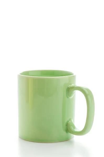 Caneca de cor isolada no branco — Fotografia de Stock