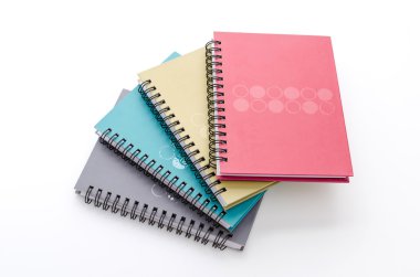 Notebook isolated on white clipart
