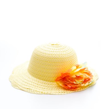 beyaz izole kadın şapkası