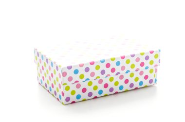 beyaz izole giftbox