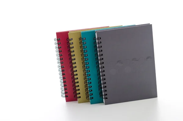 Notebook isolado em branco — Fotografia de Stock