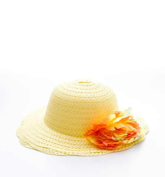 Woman hat isolated on white — Stock Photo, Image