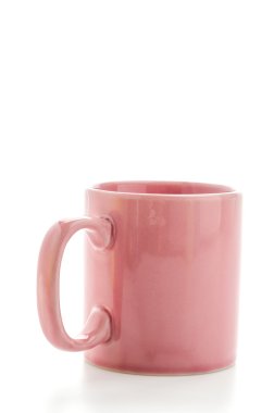 Özel renk üzerine beyaz izole kupa