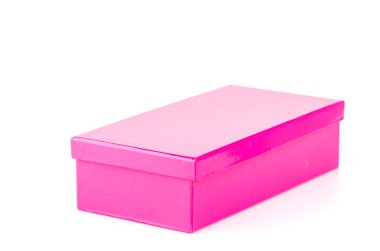 pembe kutu izole beyaz arka plan