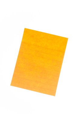 Beyaz arka plan üzerinde izole kağıt Not