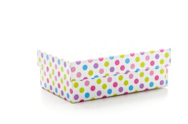 beyaz izole giftbox