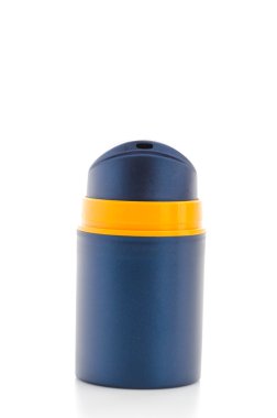 kozmetik şişe üzerinde beyaz izole