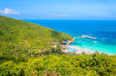 pattaya şehir Tayland Koh Larne Adası tropik beach