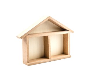 ev modeli izole beyaz arka plan