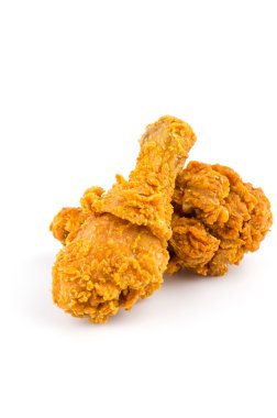 Kızarmış tavuk izole edilmiş beyaz arkaplan