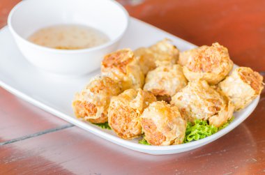 kızartılmış Yengeç kabuk