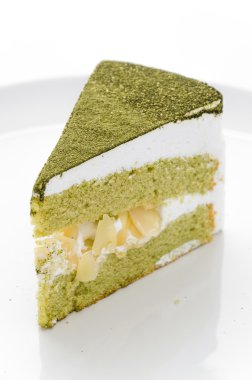 pasta izole matcha beyaz arka plan