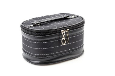 Makyaj çantası izole beyaz arka plan