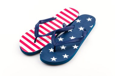 flip flop'lar izole beyaz arka plan