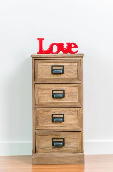 Love on bedside table — Stock Photo, Image