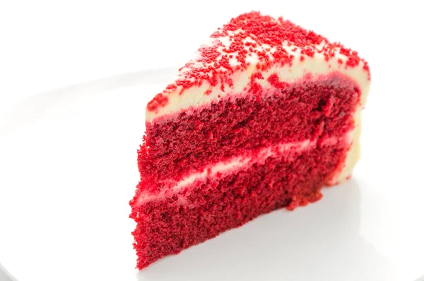 Červený sametový dort — Stock fotografie
