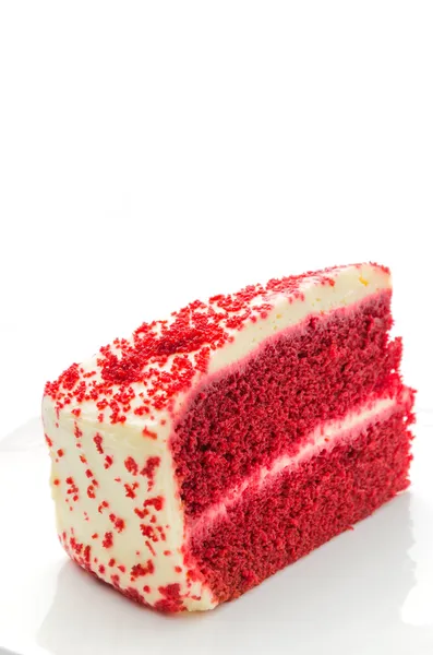 Bolo de veludo vermelho — Fotografia de Stock