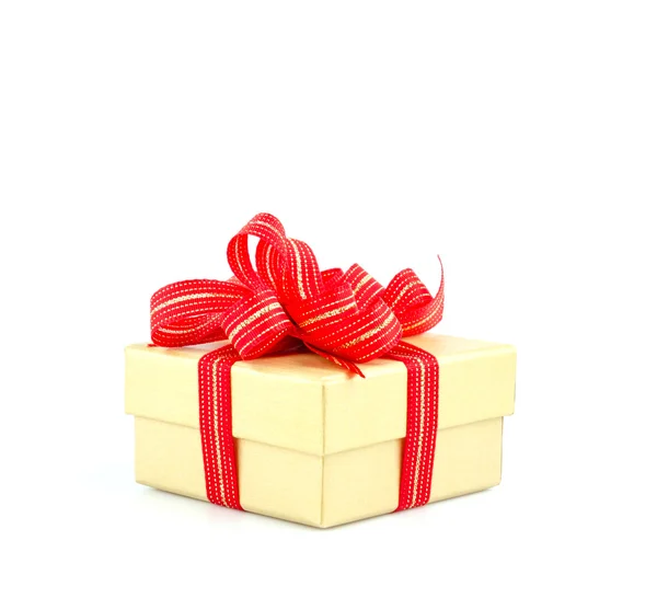 Confezione regalo isolato sfondo bianco — Foto Stock