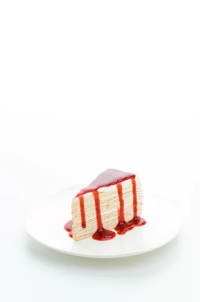 Torta crespata alla fragola — Foto Stock