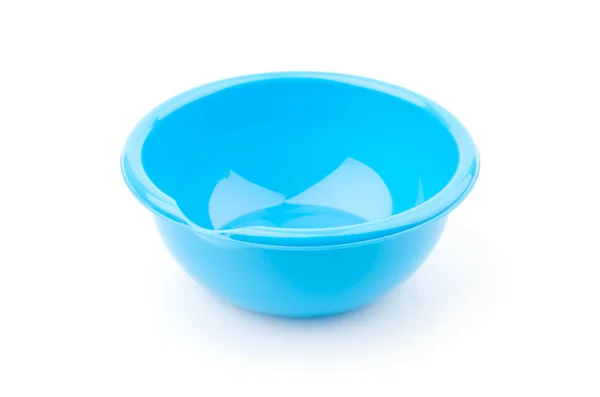 Plastic bowls isolated white background — Stock Photo, Image