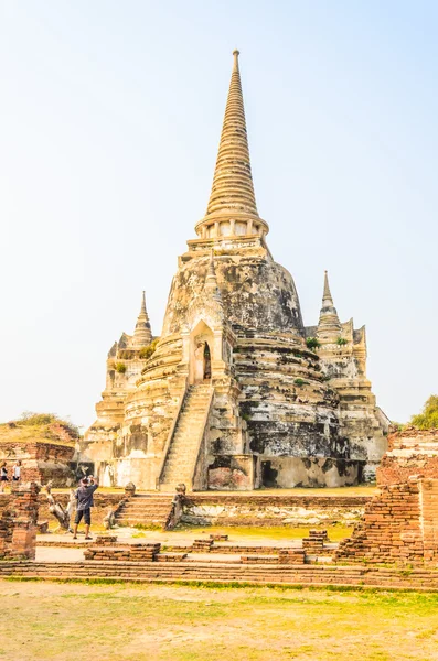 扫管笏 phra sanphet 寺在大城府 — 图库照片