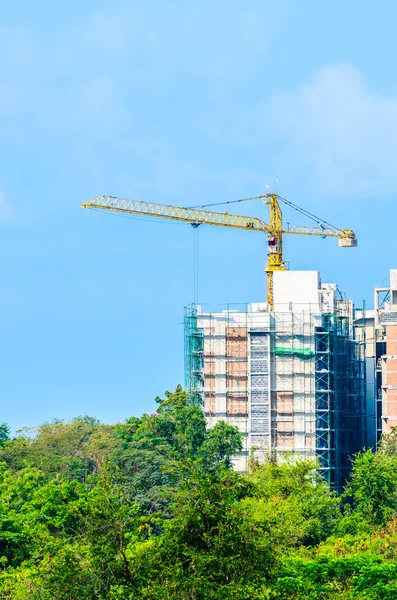 Construção de gruas — Fotografia de Stock