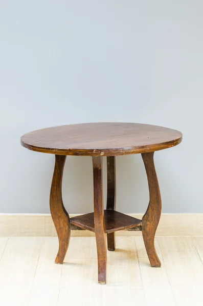 Mesa de madeira cadeira — Fotografia de Stock