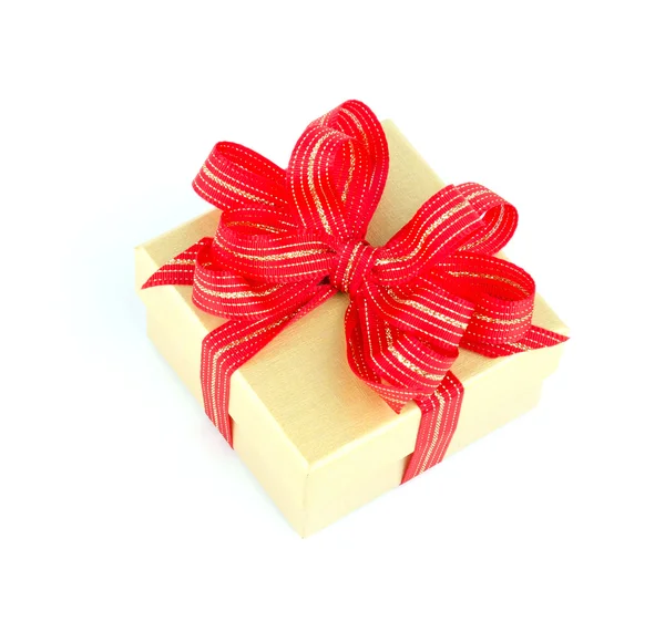 Gift box isolated white background — Stock Photo, Image