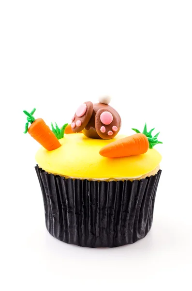 Pasen cupcakes geïsoleerde witte achtergrond — Stockfoto