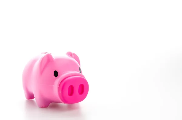 Piggybank geïsoleerd op witte achtergrond — Stockfoto