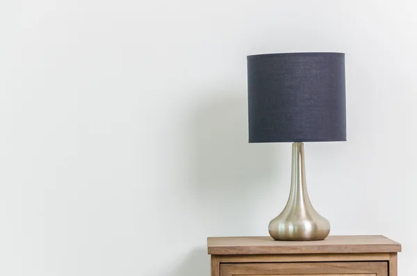 Lamp on bedside table — Stock Photo, Image