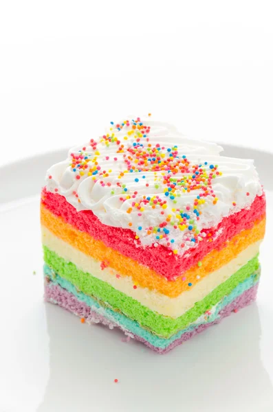 Gâteau arc-en-ciel — Photo