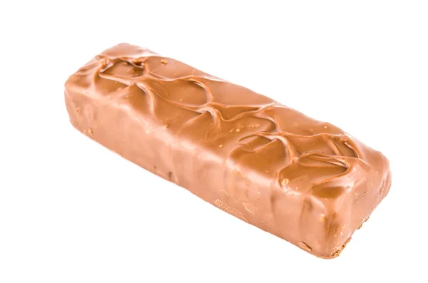 Chocolate barra aislado fondo blanco — Foto de Stock