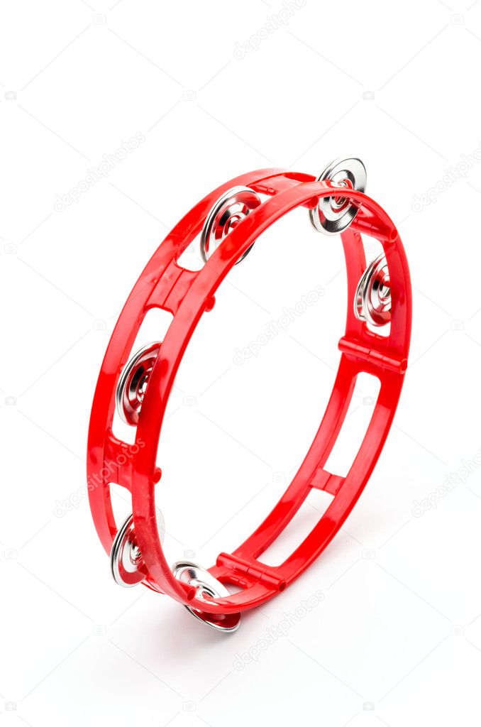 Isolated tambourine Stock Photo by ©mrsiraphol 46144929