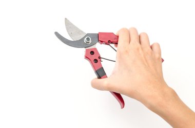 bahçe makasıyla izole