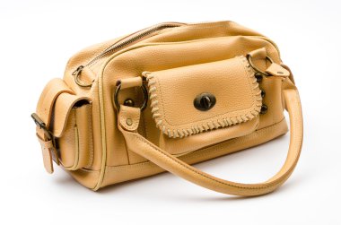 Kadınlar izole çanta beyaz arka plan