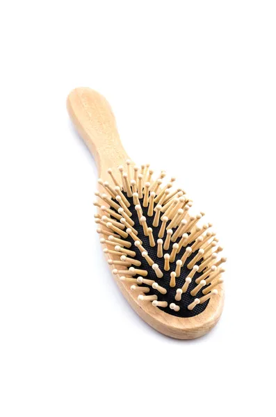 Wood comb isolated white background — Stock Photo, Image
