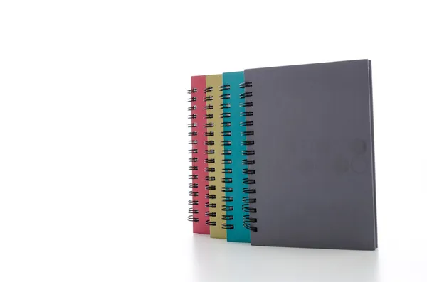 Notebook isolado em branco — Fotografia de Stock