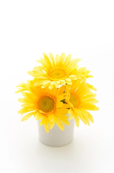 Flores de buquê isoladas em branco — Fotografia de Stock