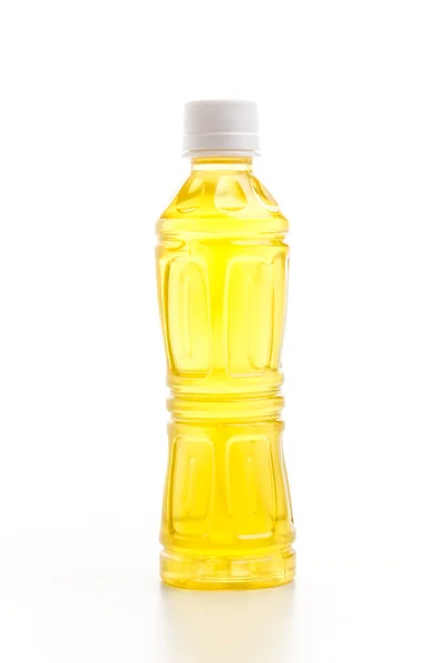 Bottiglia di olio isolato sfondo bianco — Foto Stock