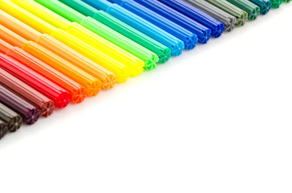 Färg penna isolerad på vit bakgrund — Stockfoto