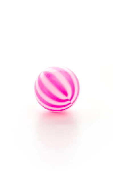 Кольоровий м'яч ізольований білий фон — стокове фото