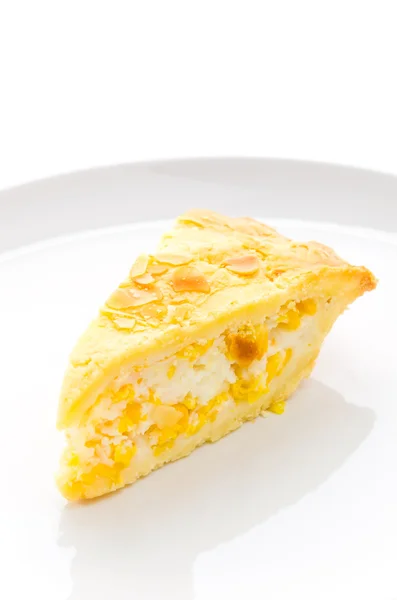 Pie corn isolated on white background — Stock Photo, Image