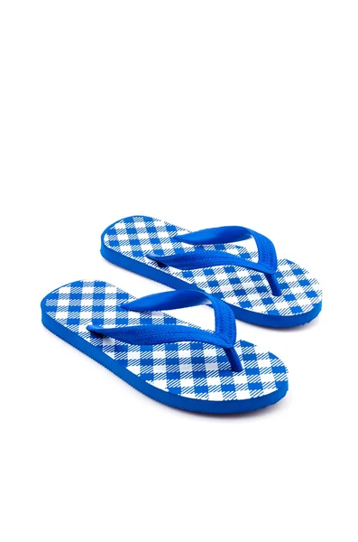 Flip Flops isolierter weißer Hintergrund — Stockfoto