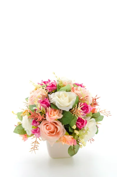 Bouquet flowers isolated on white — Stock Photo, Image