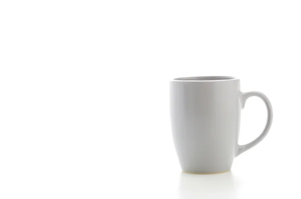 Beyaz izole kupa — Stok fotoğraf