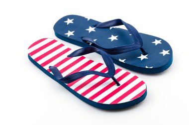 flip flop'lar izole beyaz arka plan
