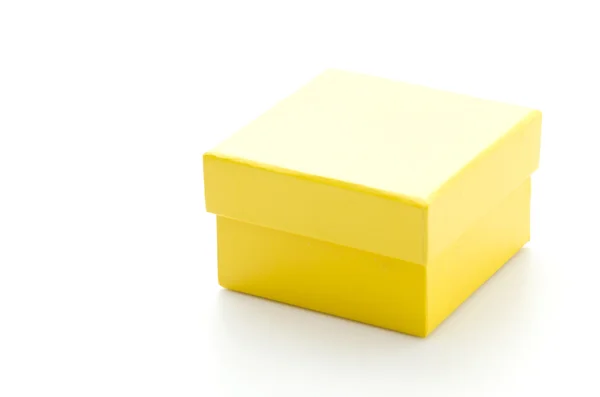 Żółte pudełko — Zdjęcie stockowe