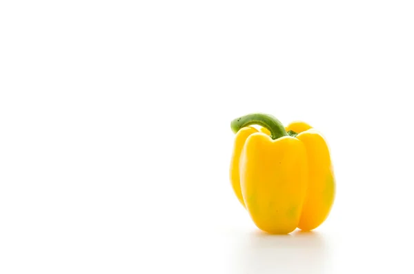 Yellow pepper isolated on white — Stock Photo, Image