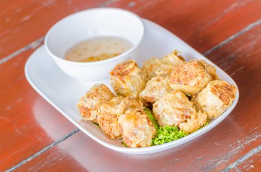 kızartılmış Yengeç kabuk